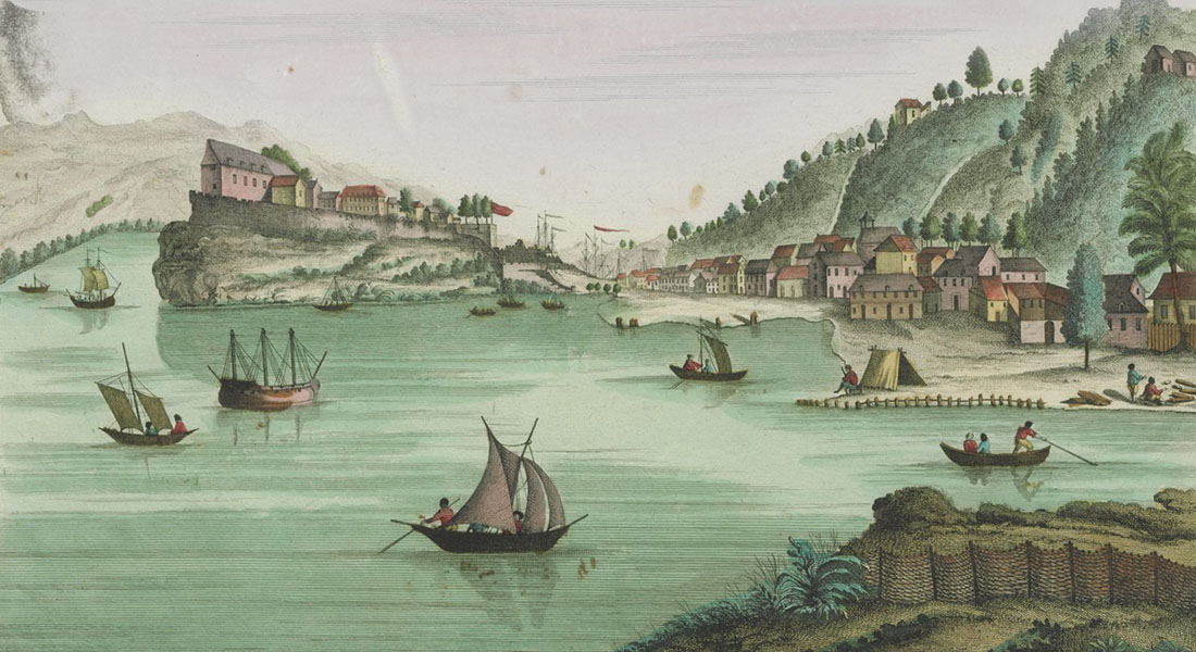 View of Fort-de-France, Martinique, c. 1780 (François Denis Née); courtesy of: gallica.bnf.fr / BnF